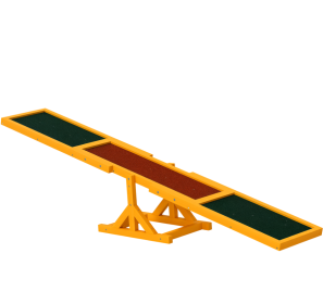 Wooden Dog Agility Seesaw, Training And Exercise Equipment, Weather Resistant, 71  L, Natural (Option: Seesaw)
